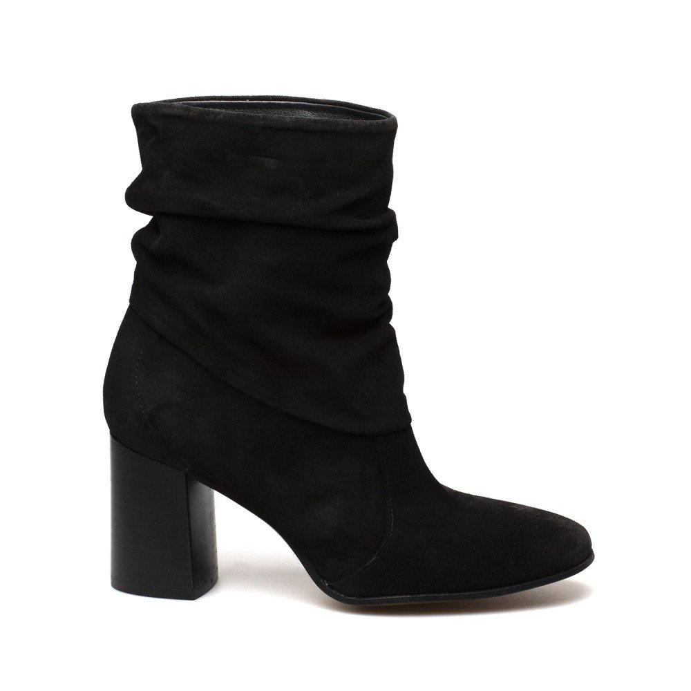 KANNA ΓΥΝΑΙΚΕΙΑ SUEDE ΜΠΟΤΑΚΙΑ ΜΕ ΣΟΥΡΑ 19KI9641 ΜΑΥΡΑ