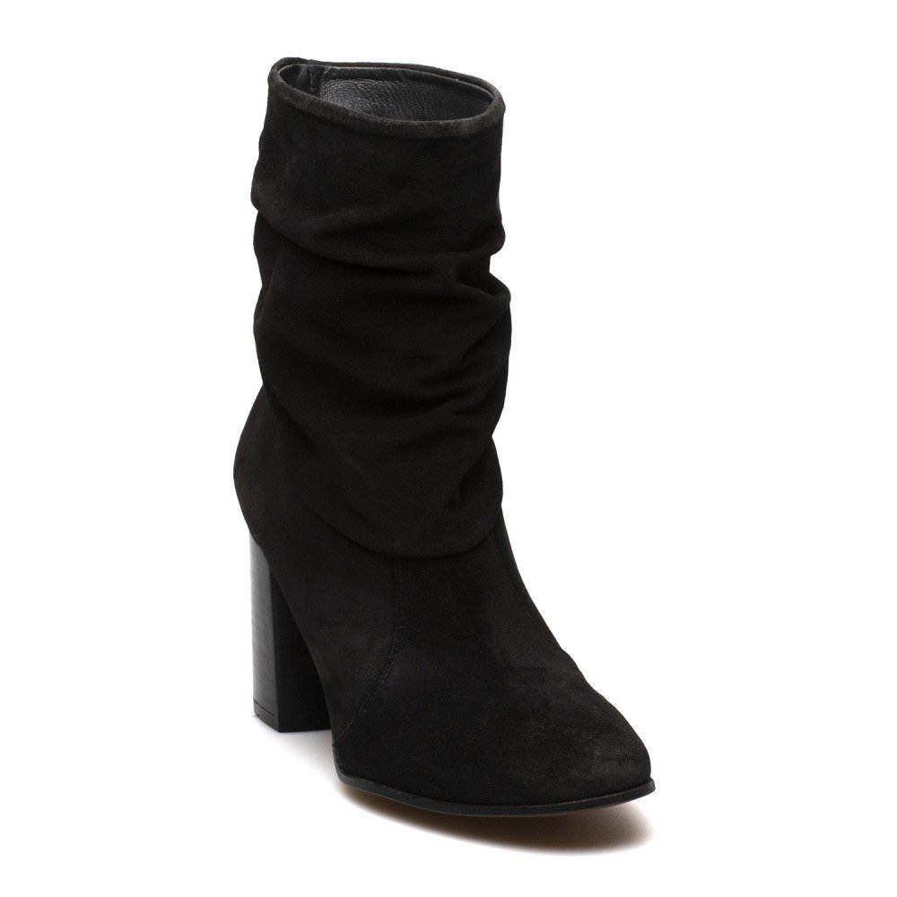 KANNA ΓΥΝΑΙΚΕΙΑ SUEDE ΜΠΟΤΑΚΙΑ ΜΕ ΣΟΥΡΑ 19KI9641 ΜΑΥΡΑ - Image 2
