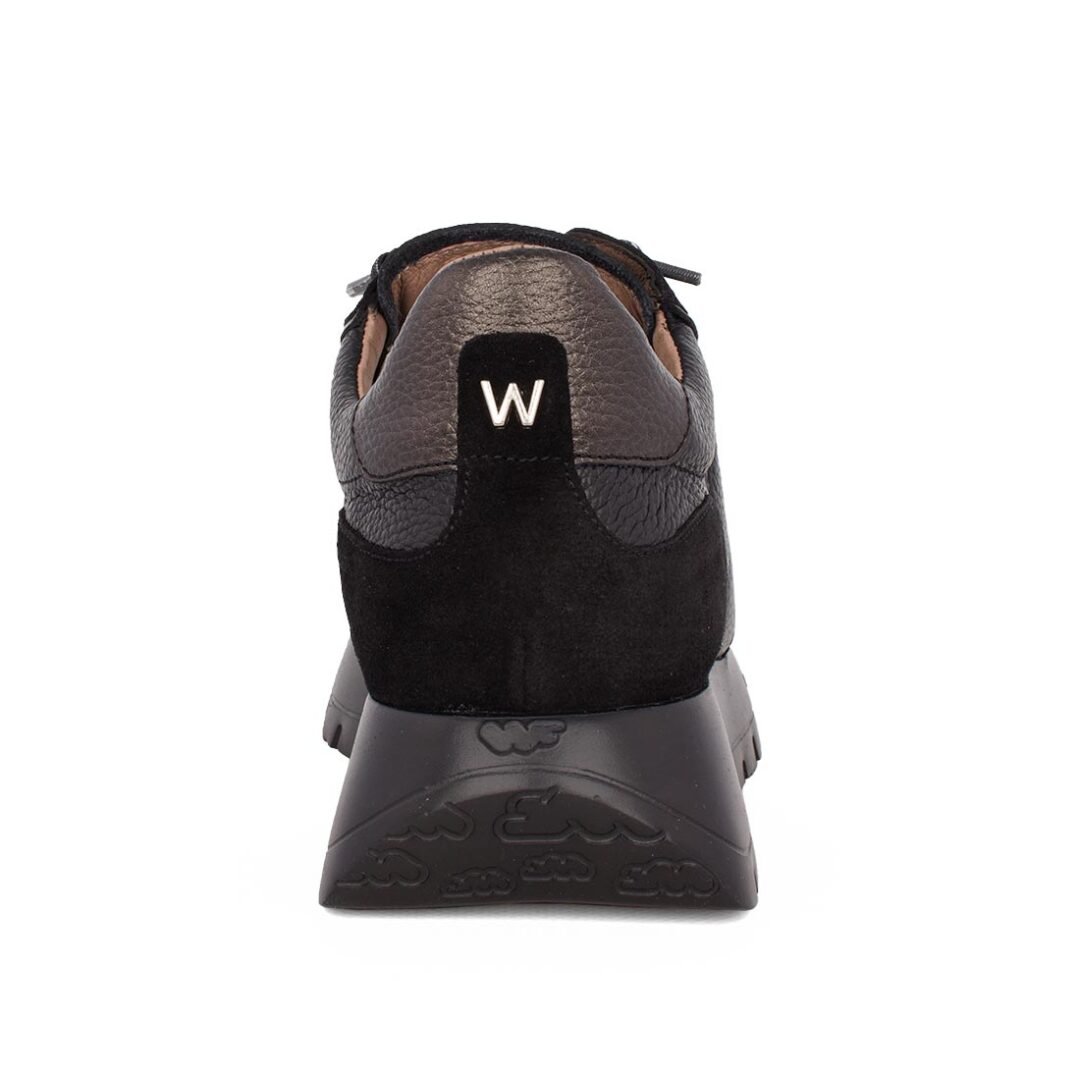 WONDERS ΓΥΝΑΙΚΕΙΑ ΔΕΡΜΑΤΙΝΑ SNEAKERS A-2473 BLACK - Image 4