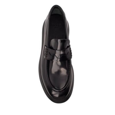 BOSS SHOES ΑΝΔΡΙΚΑ ΔΕΡΜΑΤΙΝΑ LOAFERS A7606 BLACK FLORENTIC - Image 5