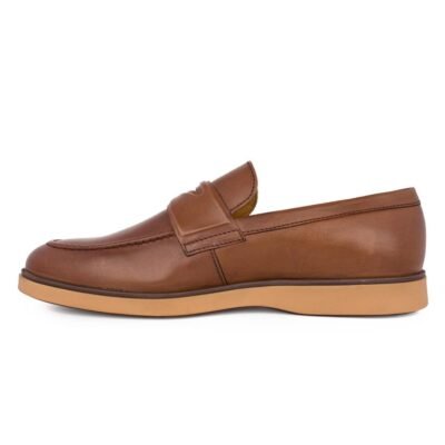BOSS SHOES ΑΝΔΡΙΚΑ ΔΕΡΜΑΤΙΝΑ LOAFERS A7537 TABA PARIS - Image 3