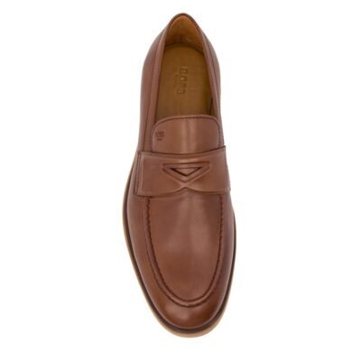 BOSS SHOES ΑΝΔΡΙΚΑ ΔΕΡΜΑΤΙΝΑ LOAFERS A7537 TABA PARIS - Image 5