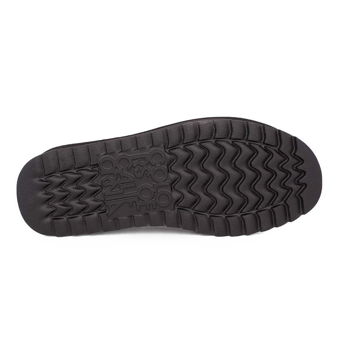 COLORS OF CALIFORNIA ΓΥΝΑΙΚΕΙΑ ΔΕΡΜΑΤΙΝΑ ΧΕΙΜΕΡΙΝΑ SLIPPERS YWPLA13 BLACK SUEDE - Image 4