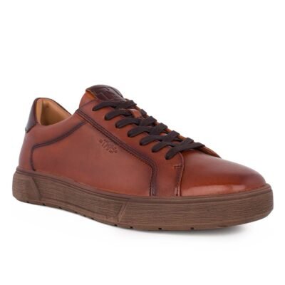 TAMARIS MEN ΑΝΔΡΙΚΑ ΔΕΡΜΑΤΙΝΑ SNEAKERS 1-13605-43 305 COGNAC - Image 2
