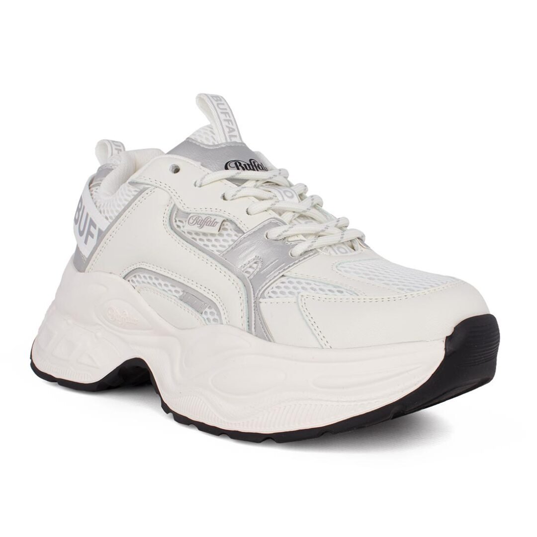 BUFFALO ΓΥΝΑΙΚΕΙΑ SNEAKERS PARA WHITE/SILVER VEGAN NAPPA - Image 2