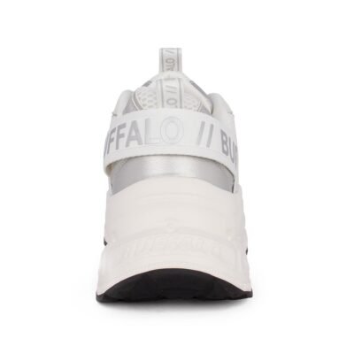 BUFFALO ΓΥΝΑΙΚΕΙΑ SNEAKERS PARA WHITE/SILVER VEGAN NAPPA - Image 4
