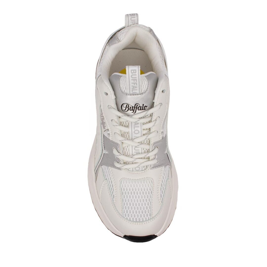 BUFFALO ΓΥΝΑΙΚΕΙΑ SNEAKERS PARA WHITE/SILVER VEGAN NAPPA - Image 6