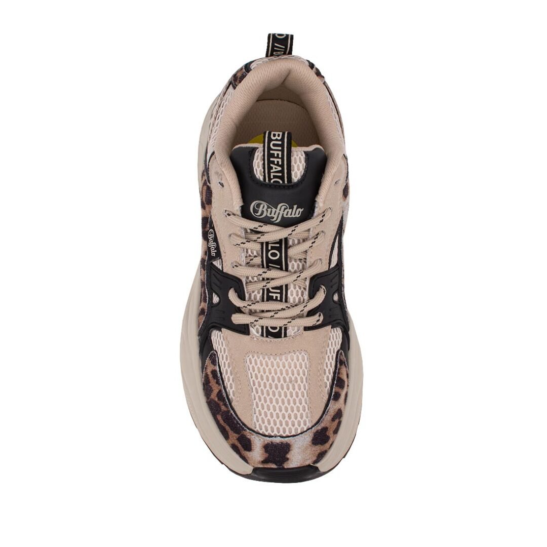 BUFFALO ΓΥΝΑΙΚΕΙΑ SNEAKERS PARA BEIGE/BLACK/LEO VEGAN NAPPA/NUBUCK - Image 6