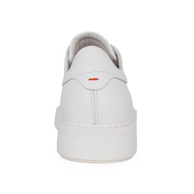 BOSS SHOES ΑΝΔΡΙΚΑ ΔΕΡΜΑΤΙΝΑ SNEAKERS B5720 WHITE TUMBLE - Image 4