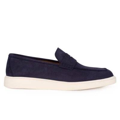 PHILIPPE LANG ΑΝΔΡΙΚΑ ΔΕΡΜΑΤΙΝΑ LOAFERS 3681C NAVY NUBUCK