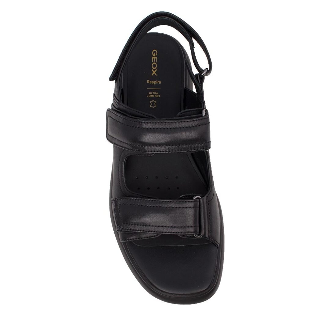 GEOX ΓΥΝΑΙΚΕΙΑ ΔΕΡΜΑΤΙΝΑ COMFORT ΠΕΔΙΛΑ D SPHERICA EC4.1 S A BLACK NAPPA - Image 5