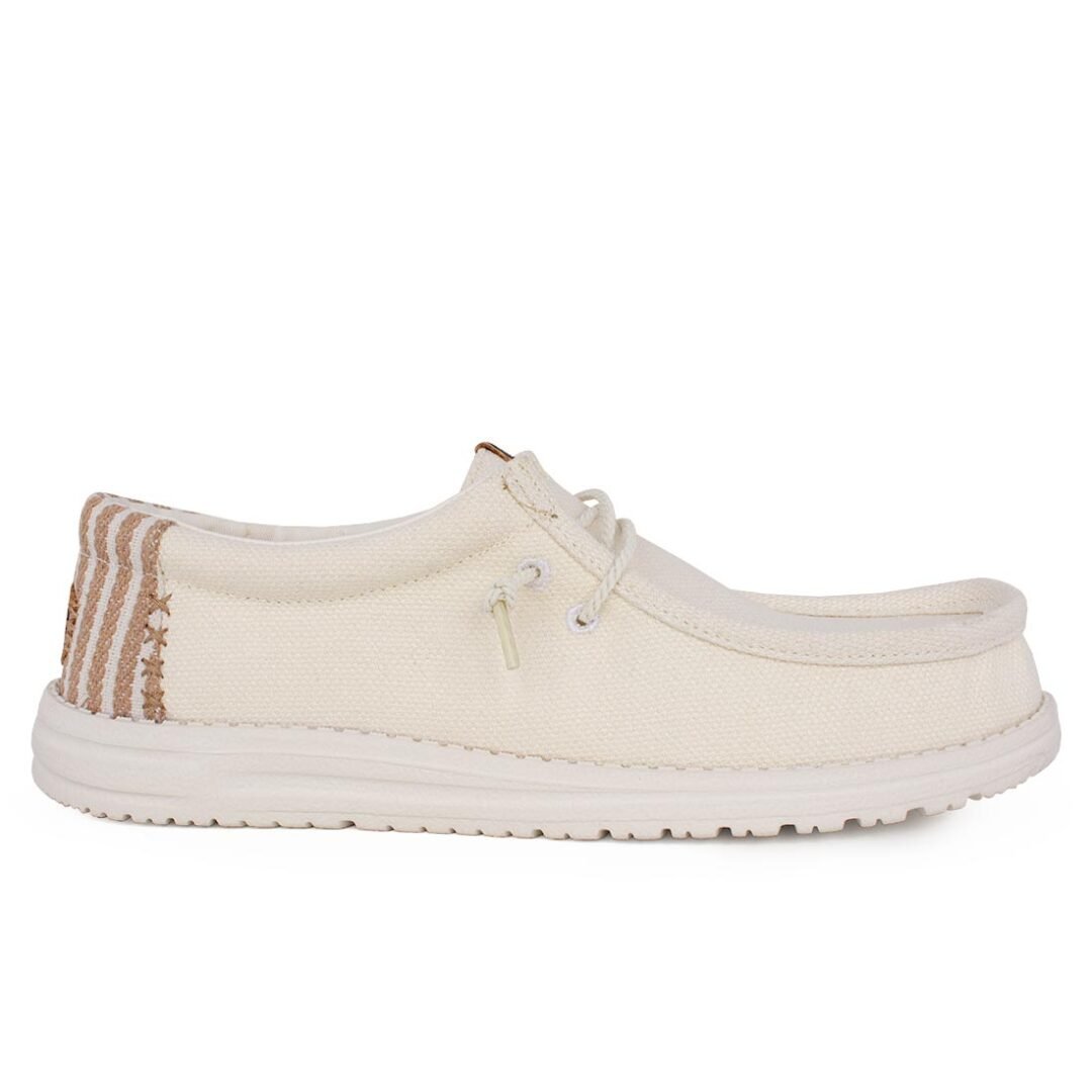 HEY DUDE ΑΝΔΡΙΚΑ ΠΑΝΙΝΑ ΜΟΚΑΣΙΝΙΑ WALLY RESORT WHITE/MULTI