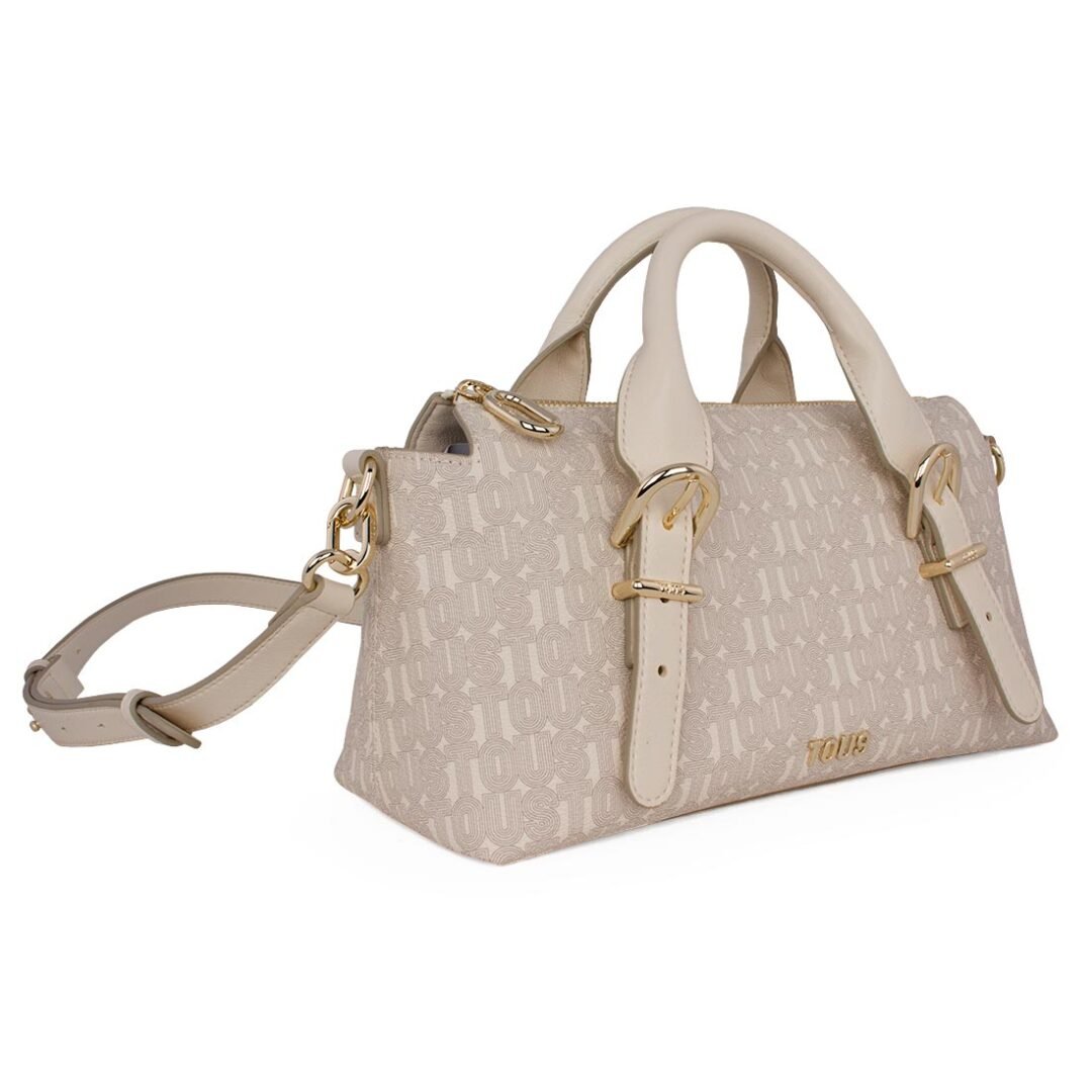 TOUS ΓΥΝΑΙΚΕΙΑ ΧΙΑΣΤΙ ΚΑΙ ΧΕΙΡΟΣ ΤΣΑΝΤΑ BOWLING MEDIUM BUCKLES SILHOUETTE BEIGE - Image 2