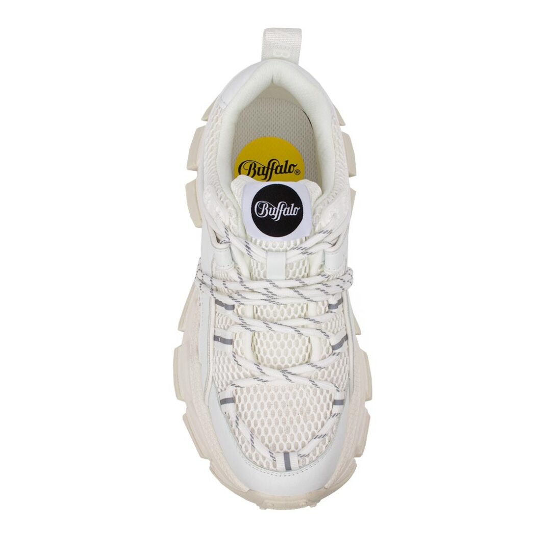 BUFFALO ΓΥΝΑΙΚΕΙΑ ΥΦΑΣΜΑΤΙΝΑ SNEAKERS SATURN LACE WHITE VEGAN NAPPA - Image 6