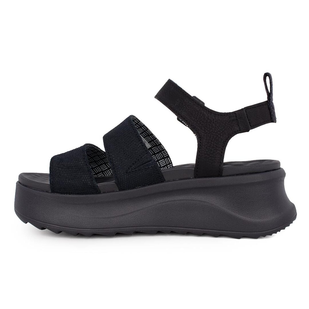 HEY DUDE ΓΥΝΑΙΚΕΙΑ ΣΠΟΡ FLATFORM ΠΕΔΙΛΑ DELRAY BUCKLE CLASSIC BLACK - Image 3