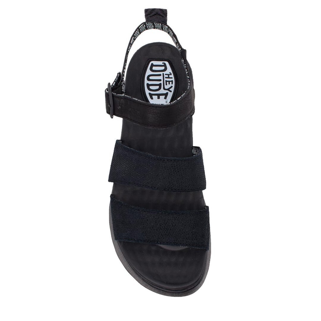 HEY DUDE ΓΥΝΑΙΚΕΙΑ ΣΠΟΡ FLATFORM ΠΕΔΙΛΑ DELRAY BUCKLE CLASSIC BLACK - Image 5