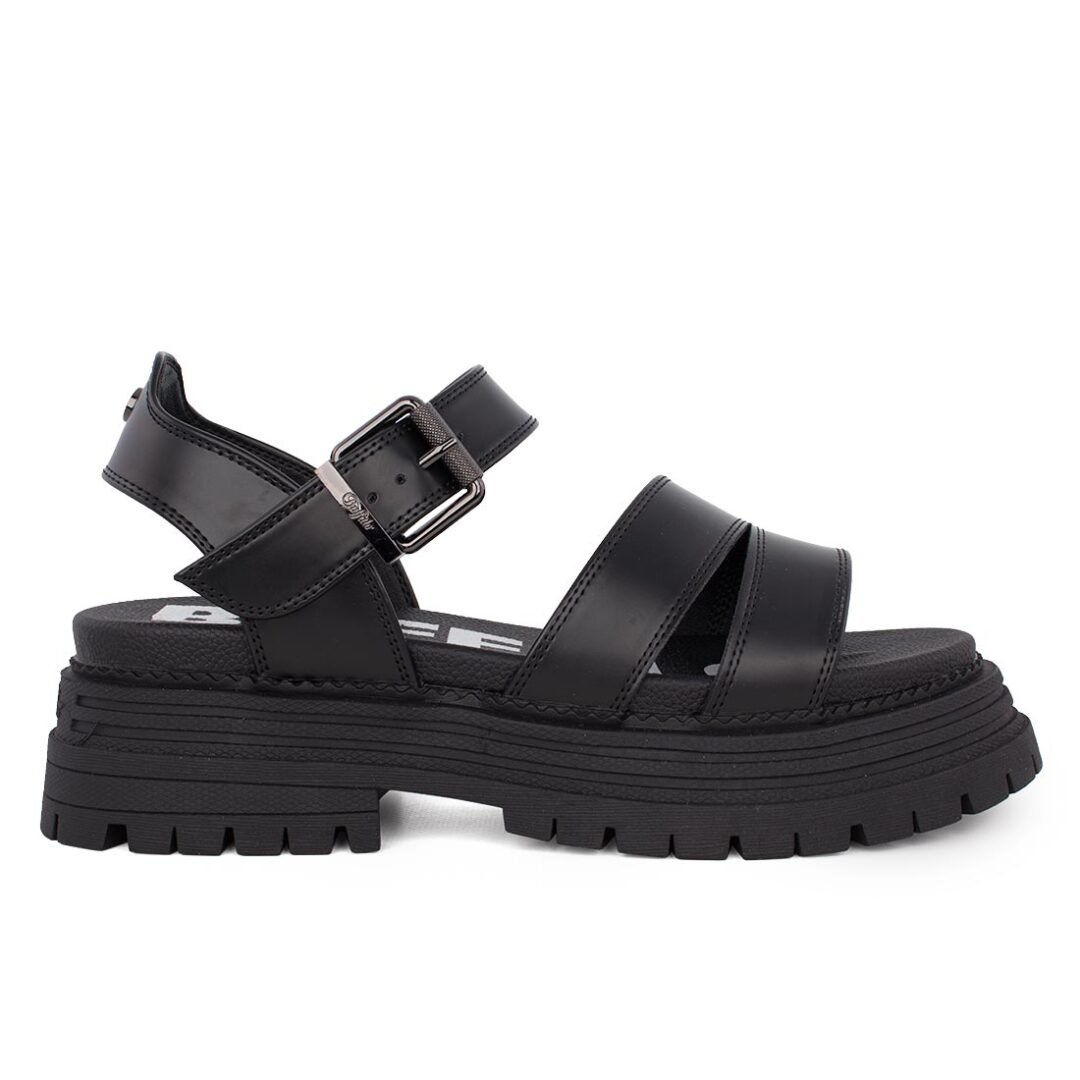 BUFFALO ΓΥΝΑΙΚΕΙΑ ΠΕΔΙΛΑ LENNOX TS SANDAL BLACK VEGAN BOX