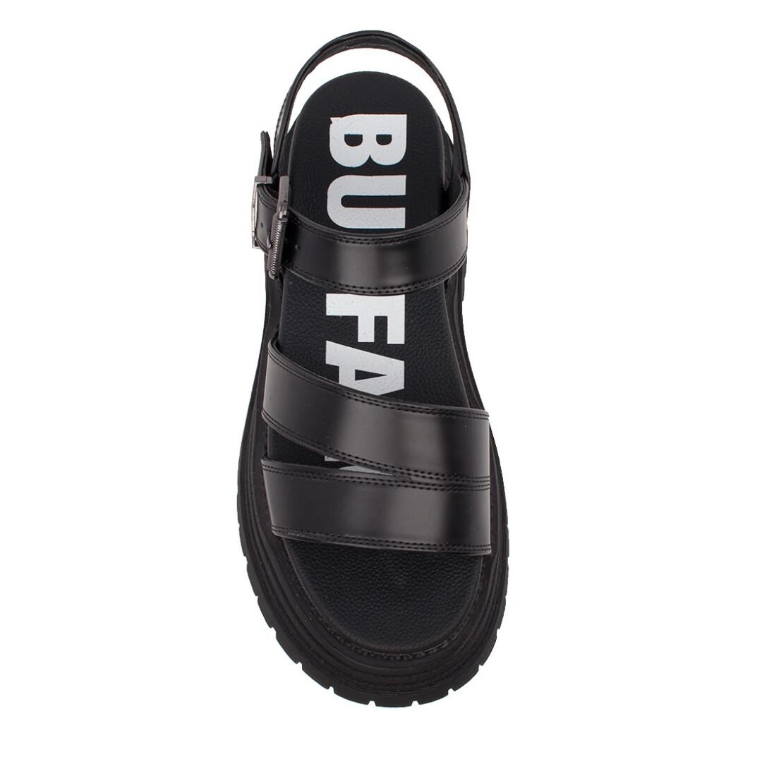 BUFFALO ΓΥΝΑΙΚΕΙΑ ΠΕΔΙΛΑ LENNOX TS SANDAL BLACK VEGAN BOX - Image 6