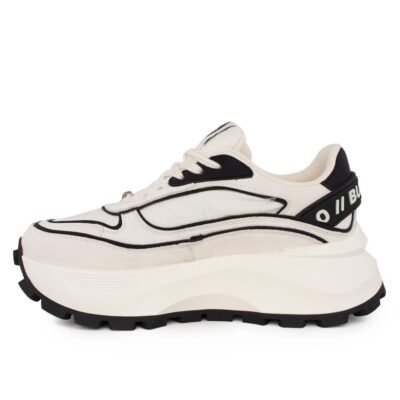 BUFFALO ΓΥΝΑΙΚΕΙΑ SNEAKERS MANHATTEN ONE WHITE/BLACK VEGAN NAPPA/NYLON - Image 3