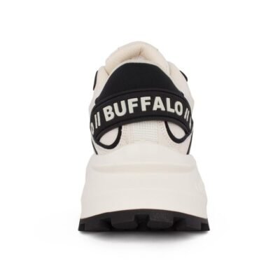 BUFFALO ΓΥΝΑΙΚΕΙΑ SNEAKERS MANHATTEN ONE WHITE/BLACK VEGAN NAPPA/NYLON - Image 4