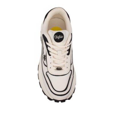 BUFFALO ΓΥΝΑΙΚΕΙΑ SNEAKERS MANHATTEN ONE WHITE/BLACK VEGAN NAPPA/NYLON - Image 6