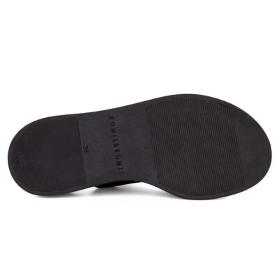 KOMIS & KOMIS ΓΥΝΑΙΚΕΙΑ ΔΕΡΜΑΤΙΝΑ FLATFORM ΠΕΔΙΛΑ C34 BLACK - Image 4