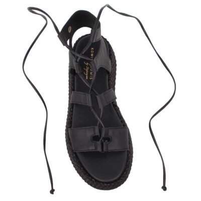 KOMIS & KOMIS ΓΥΝΑΙΚΕΙΑ ΔΕΡΜΑΤΙΝΑ FLATFORM ΠΕΔΙΛΑ C302 BLACK - Image 5