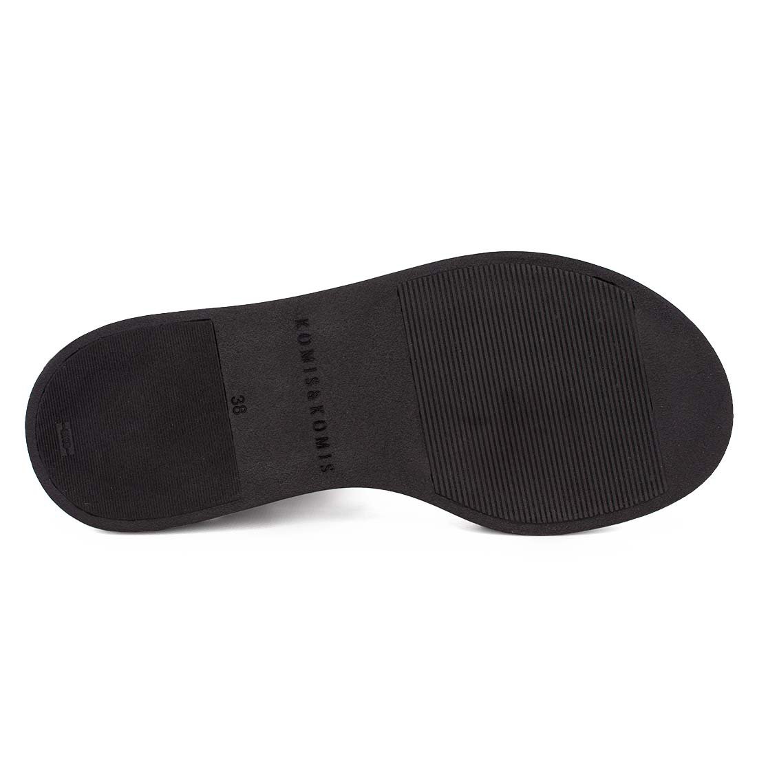 KOMIS & KOMIS ΓΥΝΑΙΚΕΙΑ ΔΕΡΜΑΤΙΝΑ FLATFORM ΠΕΔΙΛΑ C32 BLACK - Image 4