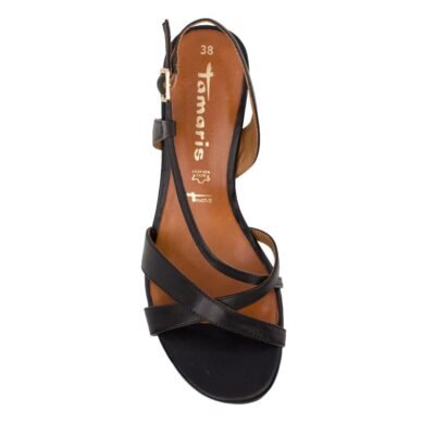 TAMARIS ΓΥΝΑΙΚΕΙΑ ΔΕΡΜΑΤΙΝΑ ΠΕΔΙΛΑ 1-28364-44 001 BLACK - Image 5
