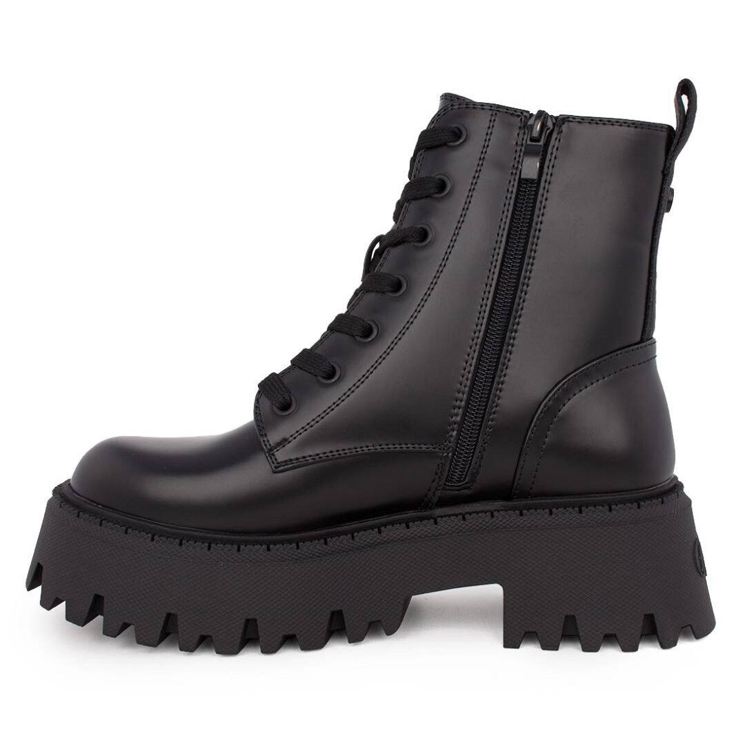 BUFFALO ΓΥΝΑΙΚΕΙΑ ΑΡΒΥΛΑΚΙΑ ASPEN LACE UP BLACK VEGAN - Image 4
