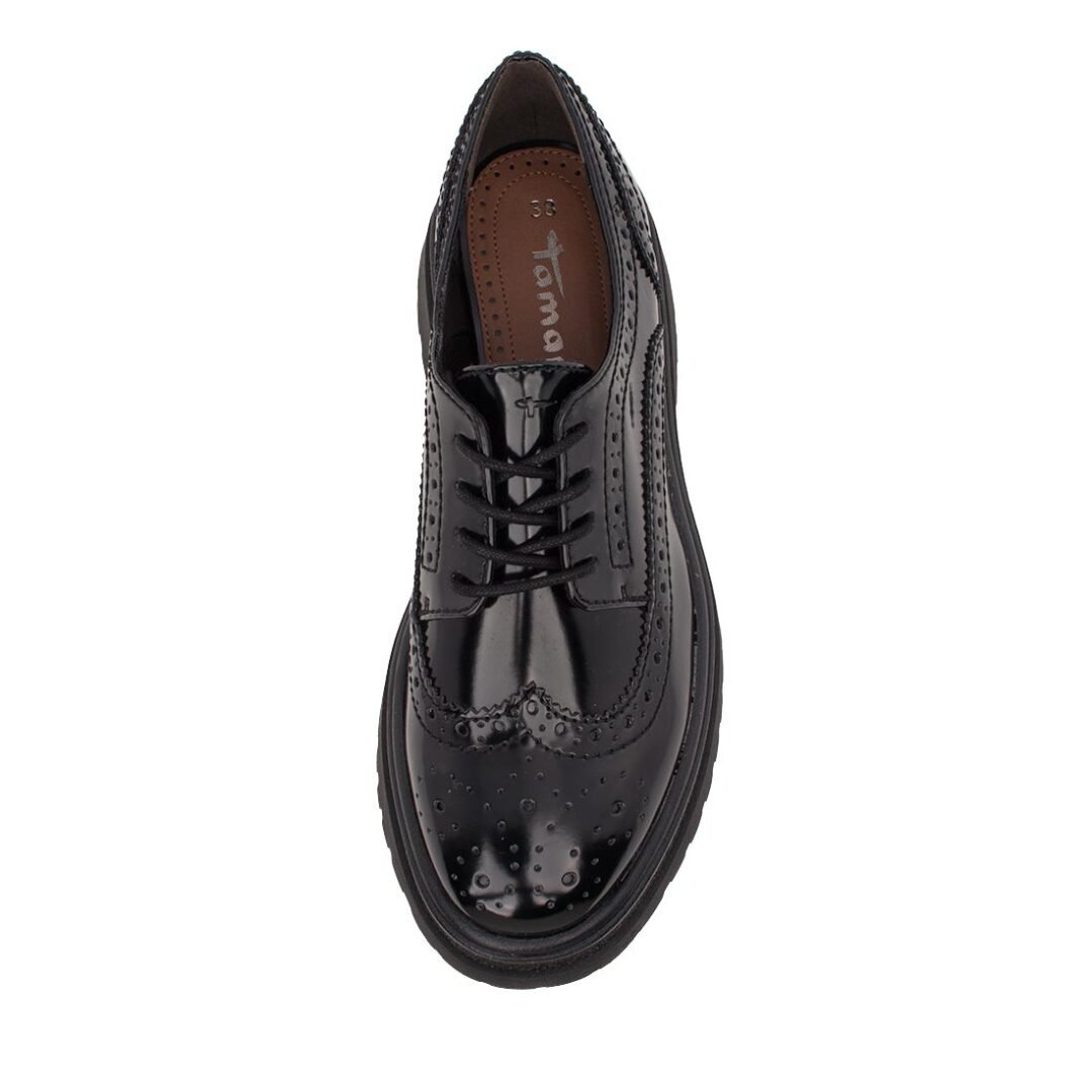 TAMARIS ΓΥΝΑΙΚΕΙΑ BROGUES 1-23619-45 001 BLACK - Image 5