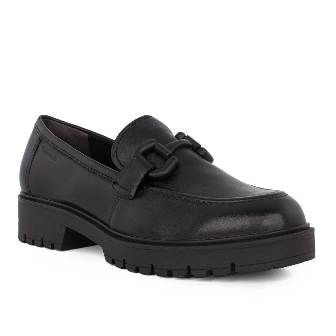 TAMARIS ΓΥΝΑΙΚΕΙΑ ΔΕΡΜΑΤΙΝΑ LOAFERS 1-24733-45 003 BLACK LEATHER - Image 2