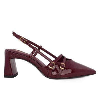 TAMARIS ΓΥΝΑΙΚΕΙΕΣ SLINGBACK ΓΟΒΕΣ 1-29660-45 568 MERLOT PATENT