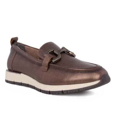 TAMARIS ΓΥΝΑΙΚΕΙΑ ΔΕΡΜΑΤΙΝΑ LOAFERS 1-24711-42 900 BRONCE - Image 2