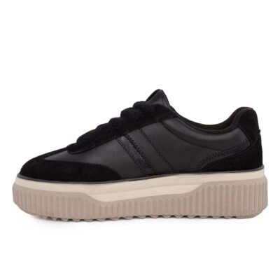 TAMARIS ΓΥΝΑΙΚΕΙΑ ΔΕΡΜΑΤΙΝΑ SNEAKERS 1-23753-45 003 BLACK - Image 3
