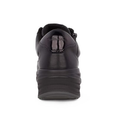 TAMARIS ΓΥΝΑΙΚΕΙΑ ΔΕΡΜΑΤΙΝΑ SNEAKERS 1-23739-45 001 BLACK - Image 4
