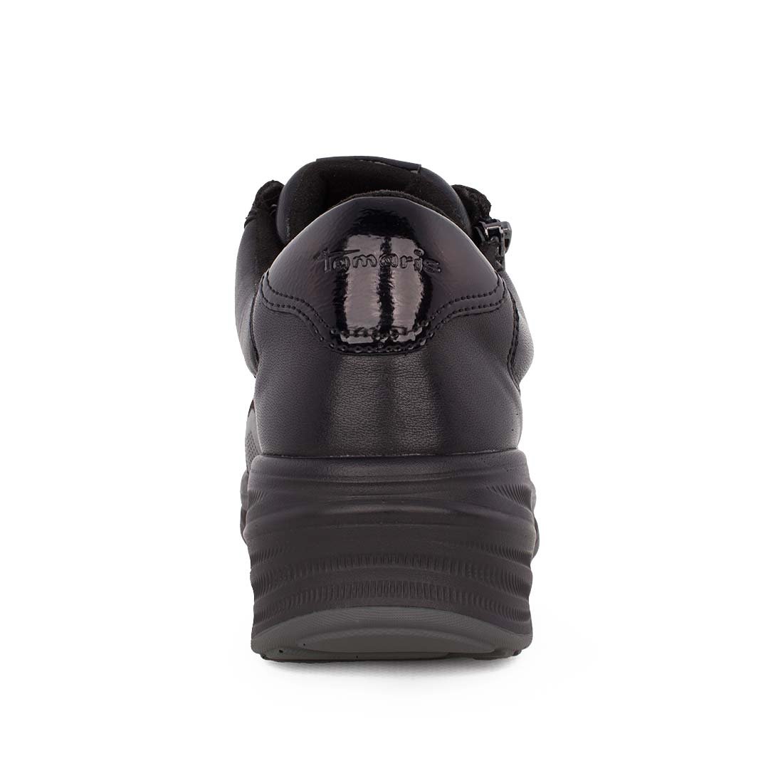 TAMARIS ΓΥΝΑΙΚΕΙΑ ΔΕΡΜΑΤΙΝΑ SNEAKERS 1-23739-45 001 BLACK - Image 4