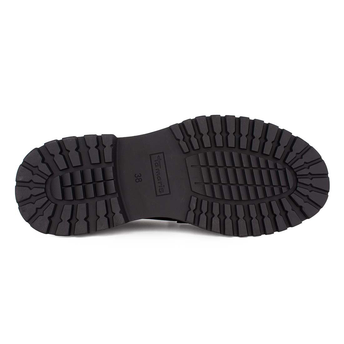 TAMARIS ΓΥΝΑΙΚΕΙΑ ΔΕΡΜΑΤΙΝΑ LOAFERS 1-24767-45 001 BLACK - Image 4