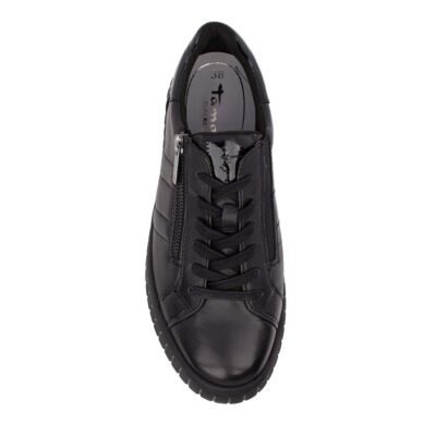 TAMARIS ΓΥΝΑΙΚΕΙΑ ΔΕΡΜΑΤΙΝΑ SNEAKERS 1-23778-45 003 BLACK LEATHER - Image 6