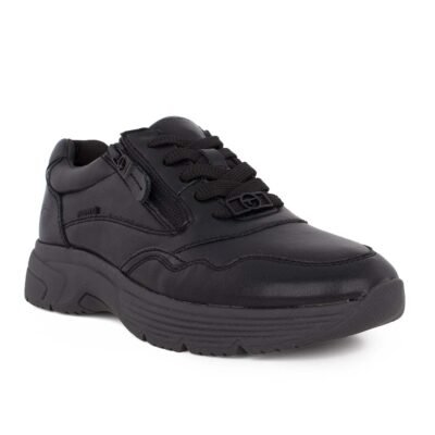 TAMARIS COMFORT ΓΥΝΑΙΚΕΙΑ ΔΕΡΜΑΤΙΝΑ SNEAKERS 8-83704-45 004 BLACK NAP UNI - Image 2