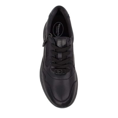 TAMARIS COMFORT ΓΥΝΑΙΚΕΙΑ ΔΕΡΜΑΤΙΝΑ SNEAKERS 8-83704-45 004 BLACK NAP UNI - Image 5