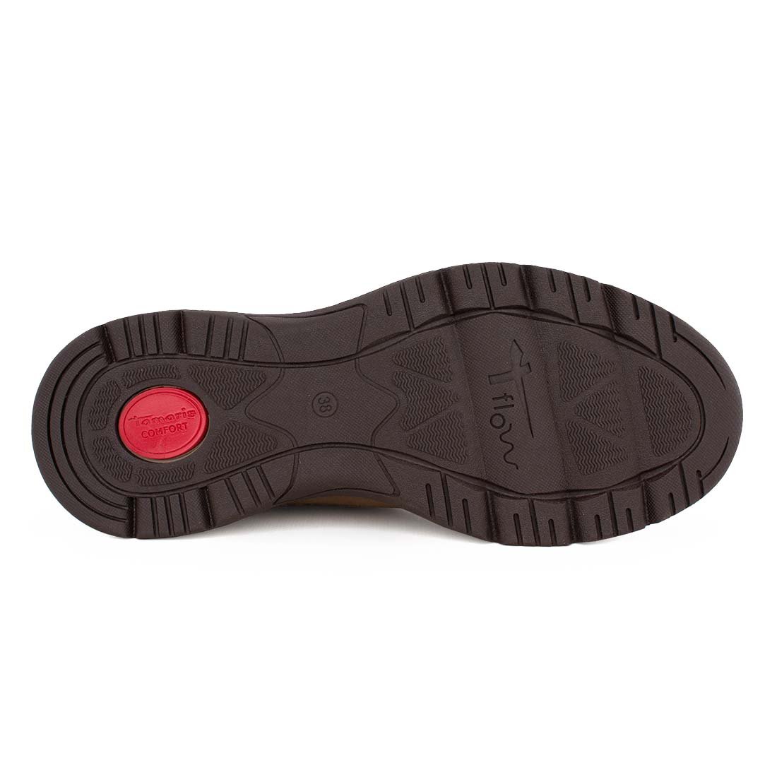 TAMARIS COMFORT ΓΥΝΑΙΚΕΙΑ ΔΕΡΜΑΤΙΝΑ SNEAKERS 8-83704-45 324 PEPPER - Image 4