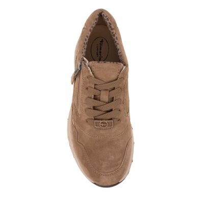 TAMARIS COMFORT ΓΥΝΑΙΚΕΙΑ ΔΕΡΜΑΤΙΝΑ SNEAKERS 8-83704-45 324 PEPPER - Image 5