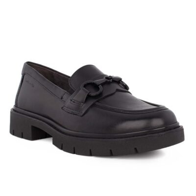 TAMARIS COMFORT ΓΥΝΑΙΚΕΙΑ ΔΕΡΜΑΤΙΝΑ LOAFERS 8-84315-43 022 BLACK NAPPA - Image 2