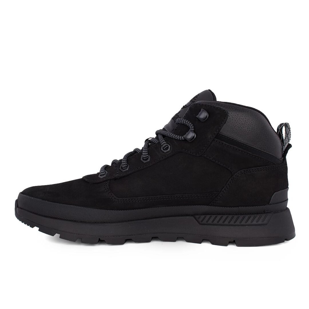 TIMBERLAND ΑΝΔΡΙΚΑ ΔΕΡΜΑΤΙΝΑ ΜΠΟΤΑΚΙΑ FIELD TREKKER MID LACE UP A1ZPU 0151 JET BLACK - Image 3