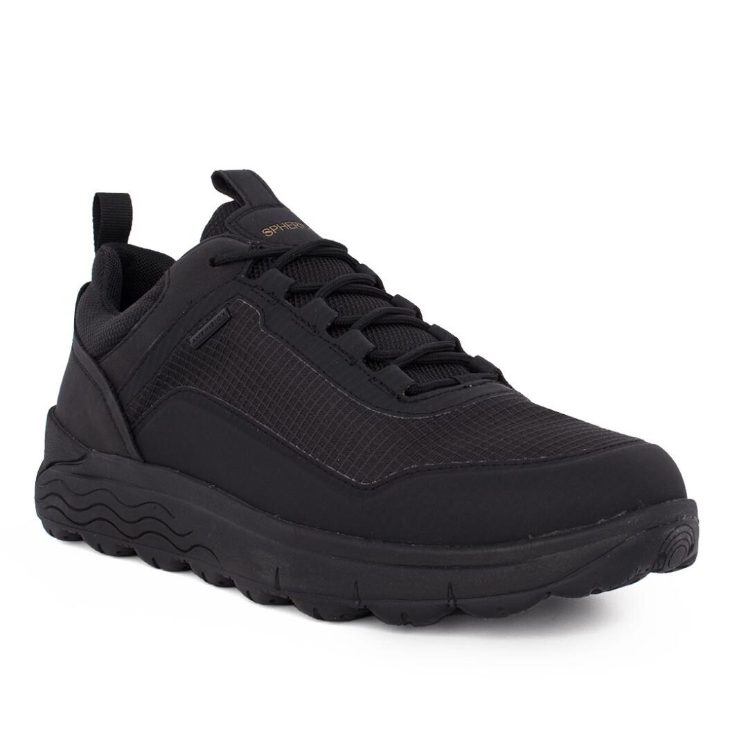 GEOX ΑΝΔΡΙΚΑ ΔΕΡΜΑΤΙΝΑ ΑΔΙΑΒΡΟΧΑ SNEAKERS U SPHERICA 4x4 B ABX A BLACK - Image 2