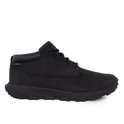TIMBERLAND ΑΝΔΡΙΚΑ ΔΕΡΜΑΤΙΝΑ ΑΔΙΑΒΡΟΧΑ ΜΠΟΤΑΚΙΑ WINSOR PARK MID GTX A5YAN 0151 JET BLACK