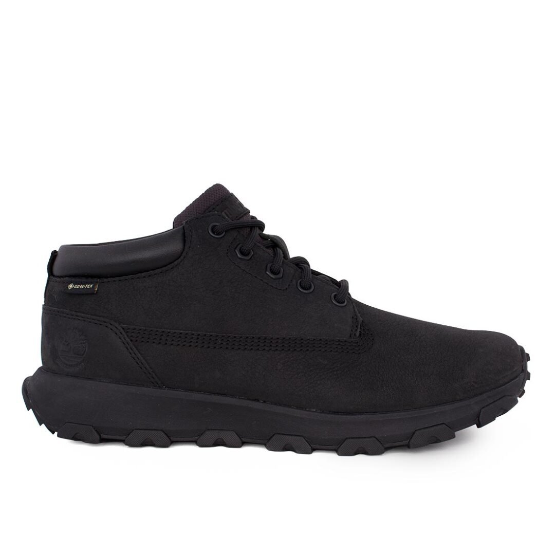 TIMBERLAND ΑΝΔΡΙΚΑ ΔΕΡΜΑΤΙΝΑ ΑΔΙΑΒΡΟΧΑ ΜΠΟΤΑΚΙΑ WINSOR PARK MID GTX A5YAN 0151 JET BLACK