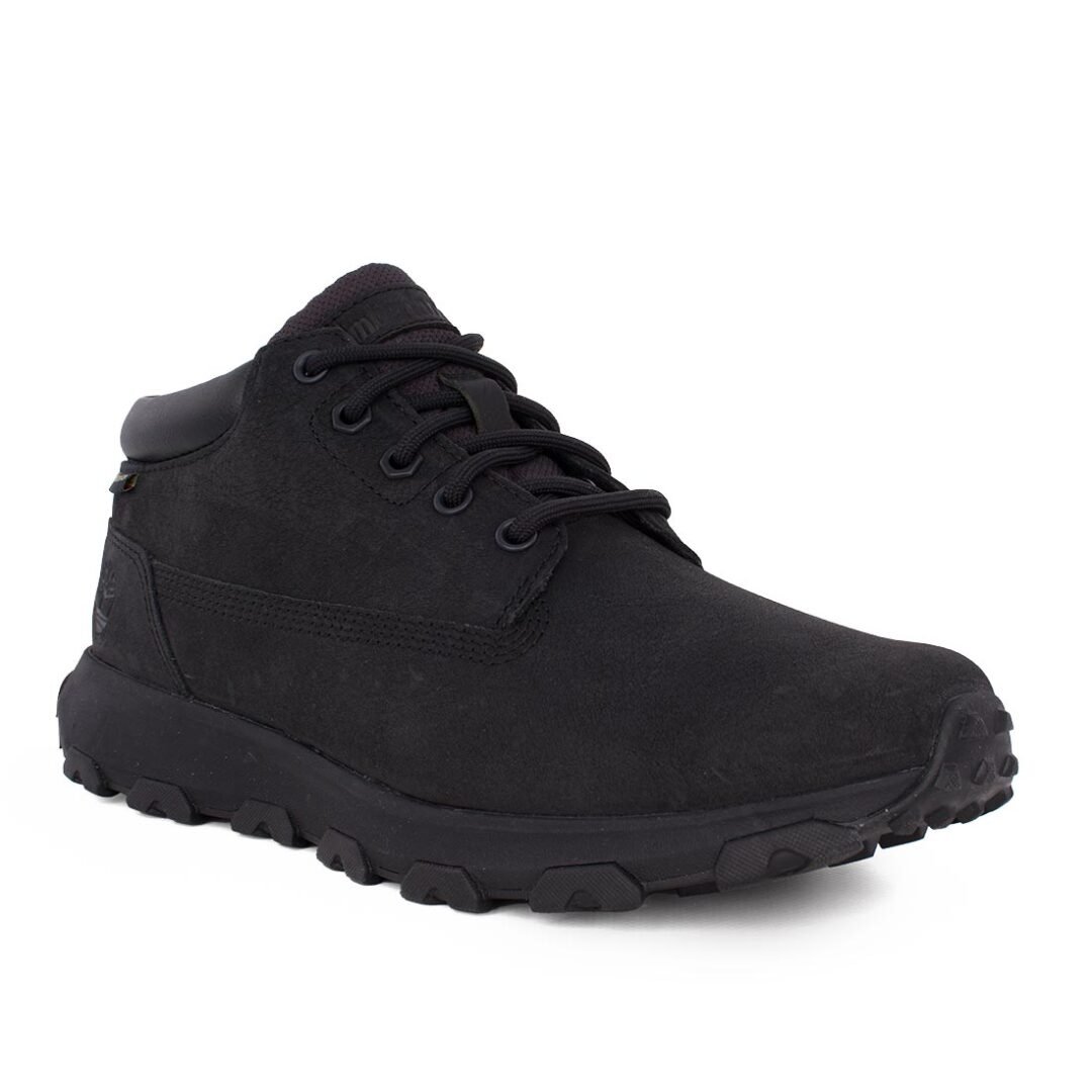 TIMBERLAND ΑΝΔΡΙΚΑ ΔΕΡΜΑΤΙΝΑ ΑΔΙΑΒΡΟΧΑ ΜΠΟΤΑΚΙΑ WINSOR PARK MID GTX A5YAN 0151 JET BLACK - Image 2