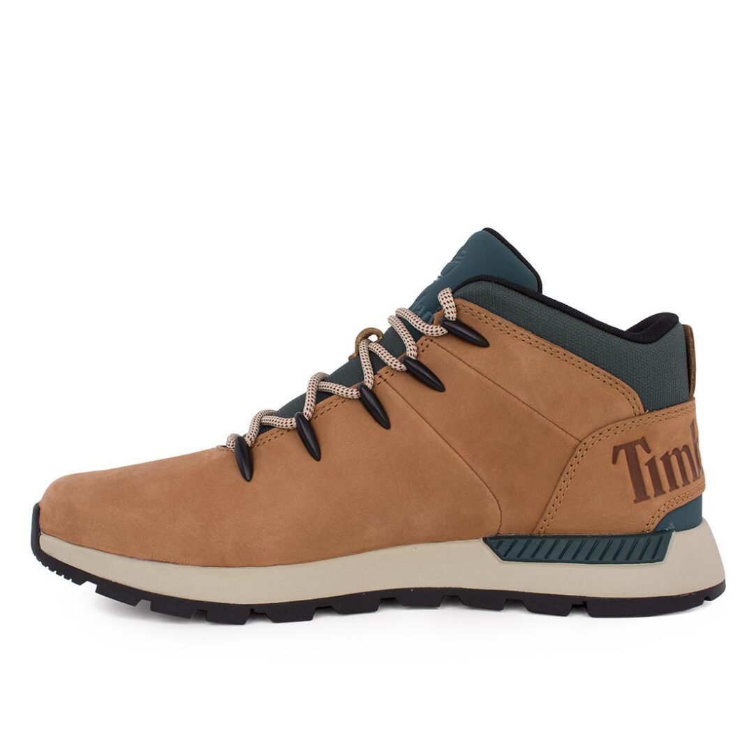 TIMBERLAND ΑΝΔΡΙΚΑ ΔΕΡΜΑΤΙΝΑ ΜΠΟΤΑΚΙΑ SPRINT TREKKER MID LACE UP A6DQD EUW1 MEDIUM BROWN WITH GREEN - Image 3